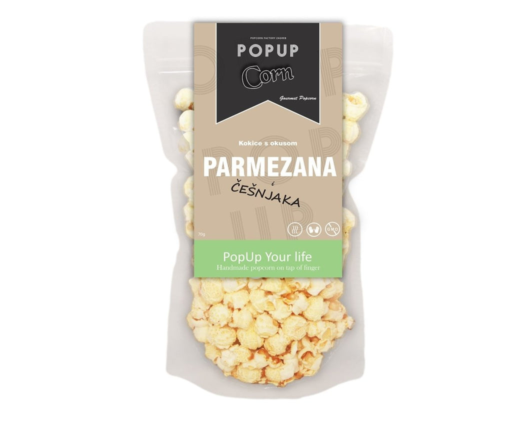 Gourmet POP Corn - Parmesan and Garlic - Popup